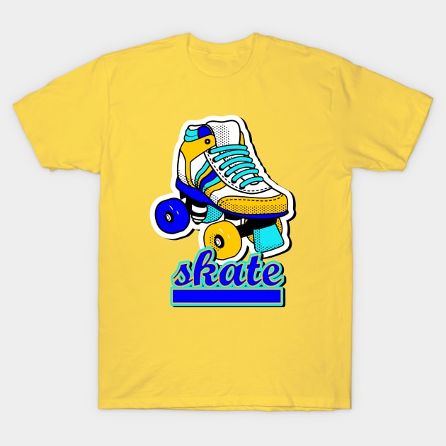 Retro Roller Skate T-Shirt by AlondraHanley